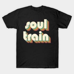 Vintage Soul Rainbow Letters Distressed Style T-Shirt